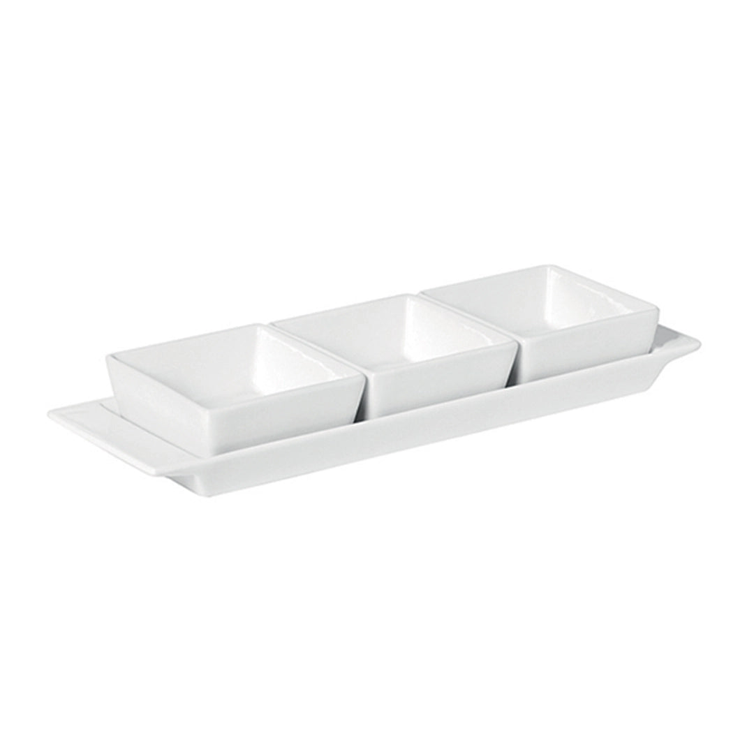 VASSOIO APERITIVO 30X9CM 3 COPPETTE