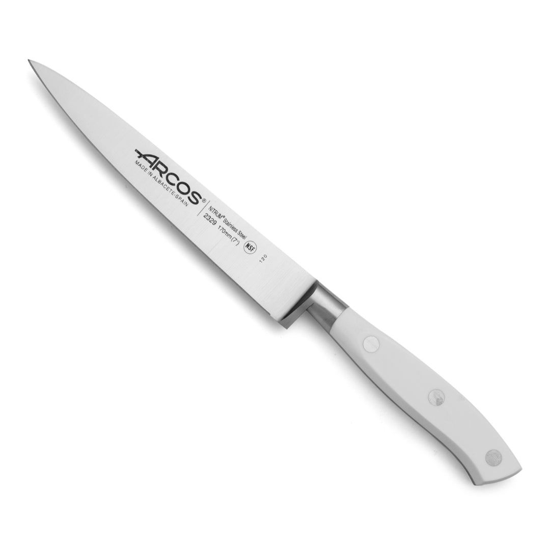 COLTELLO FILETTARE 17CM FORGIATO BIANCO