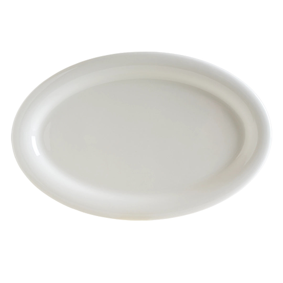 WHITE ALBUS PIATTO OVALE CM32X20,8