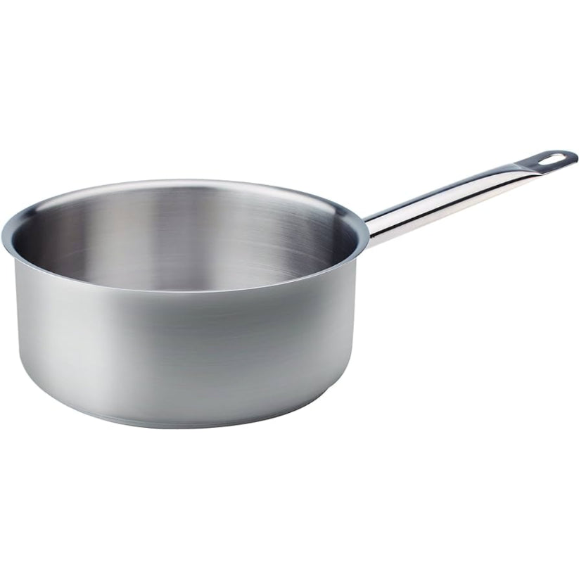 CASSERUOLA BASSA INOX 20CM 9H 1 MANICO