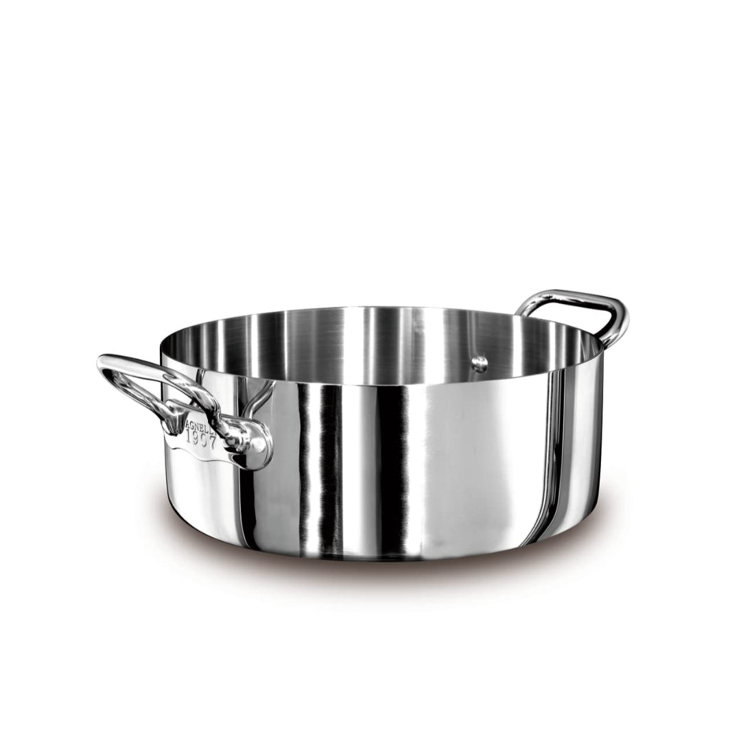 CASSERUOLA BASSA 3PLY 28CM 2MAN.INDUZ.