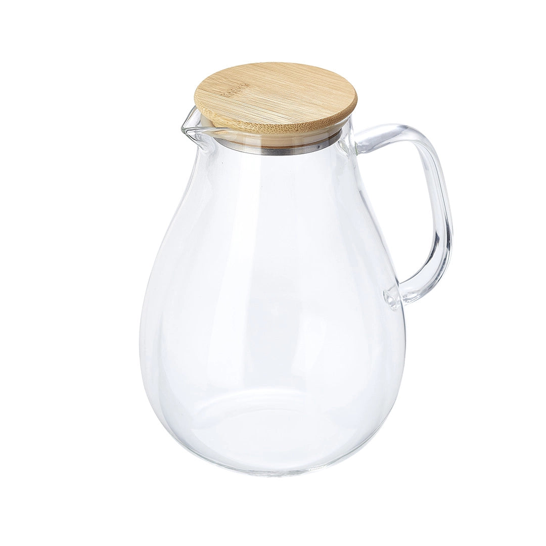 CARAFFA VETRO 1,7LT C/COP.BAMBOO