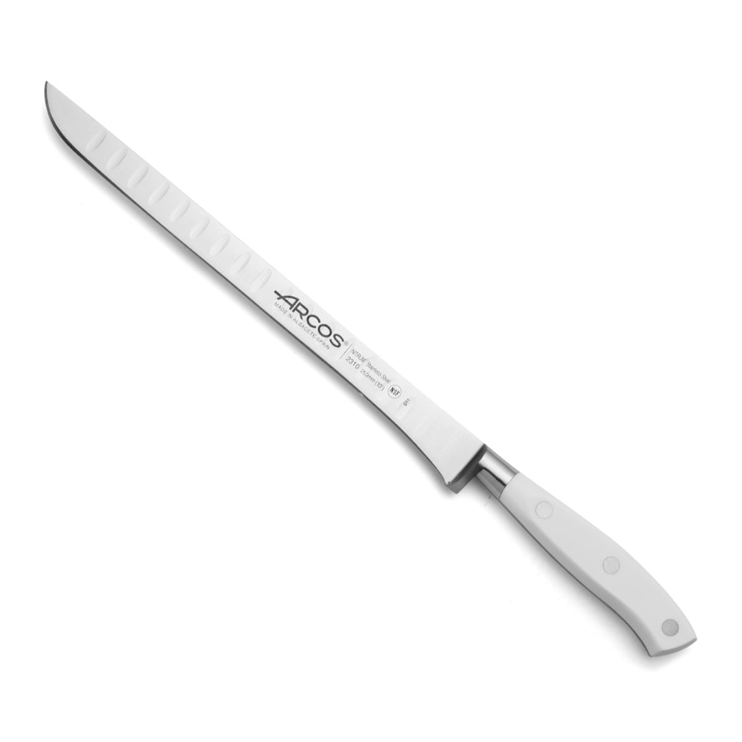 COLTELLO PROSCIUTTO 25CM FORGIATO BIANCO