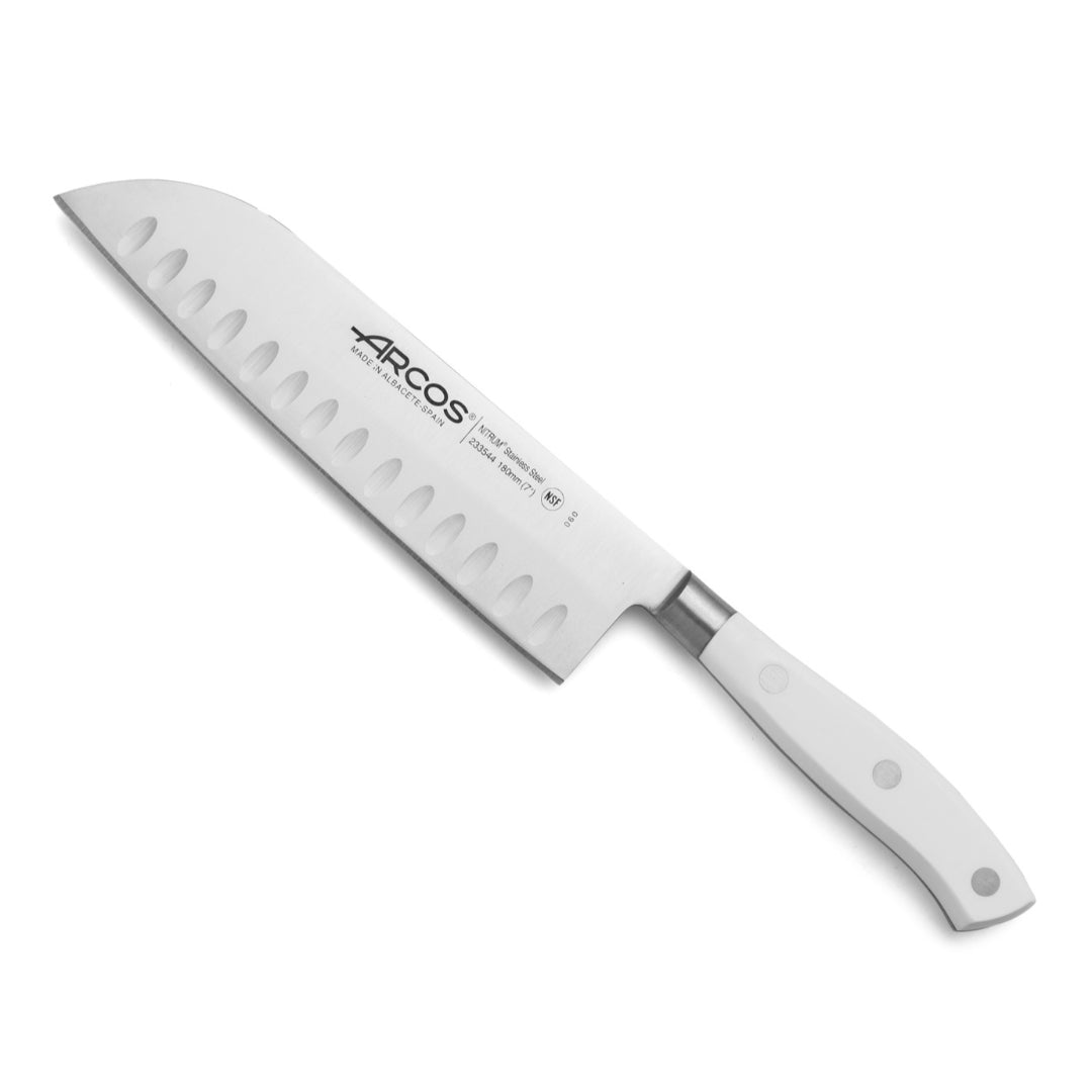 COLTELLO SANTOKU 18CM FORGIATO BIANCO